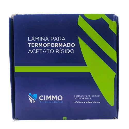 Caja de Láminas de Acetato Rígido C/20 Piezas - CIMMO