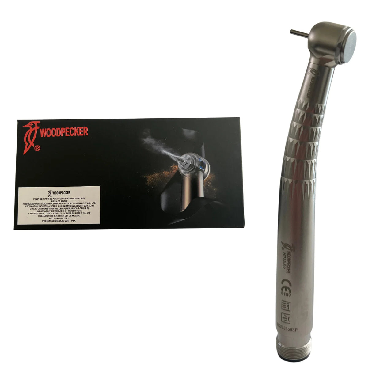 Pieza de Mano Woodpecker HP33-B2 PUSH/B