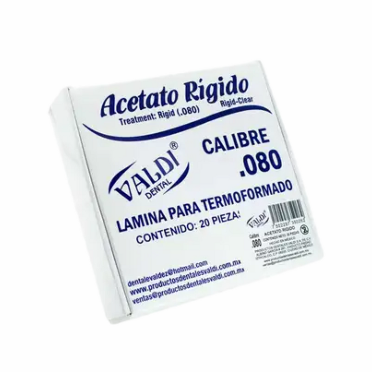Acetato Rígido No. 80 Valdi