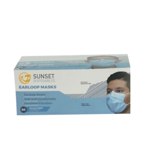 CUBREBOCAS SUNSET AZUL C/50 PIEZAS