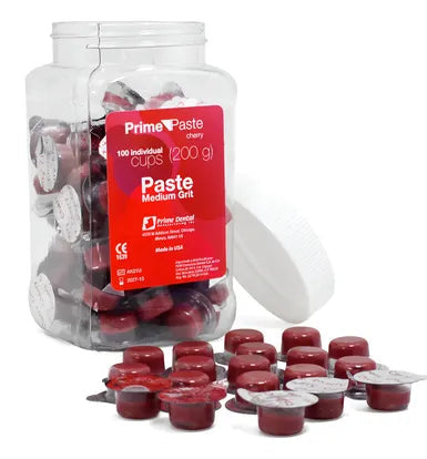 PRIME CARTUCHOS (PASTA PROFILAXIS CEREZA) CON 100 PIEZAS