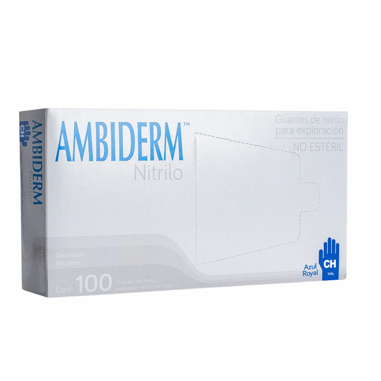 Guantes de Nitrilo Color Azul Royal – Ambiderm