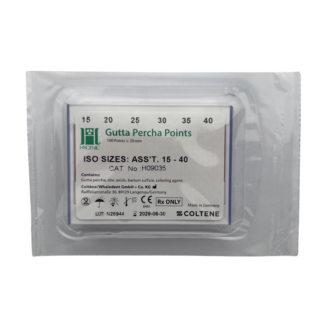 Puntas de Gutta-Percha 0.2 - Coltene/ Hygenic