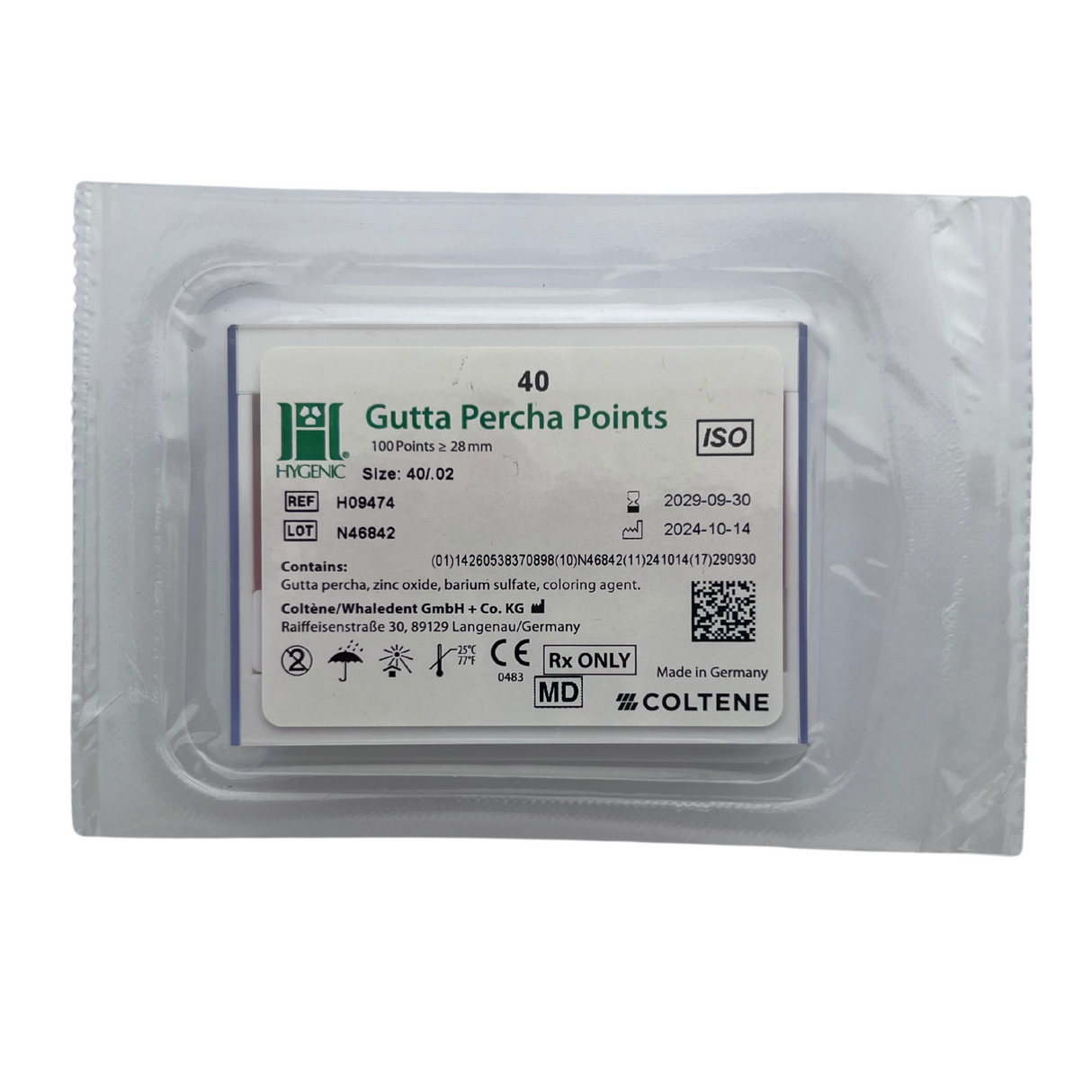Puntas de Gutta-Percha 0.2 - Coltene/ Hygenic