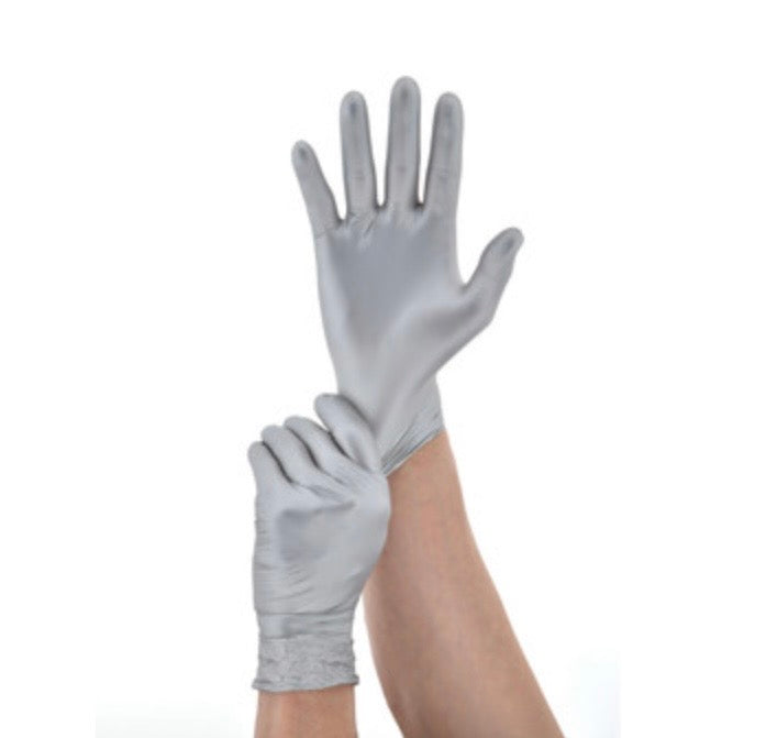 GUANTES WIDENT NITRILO PLATEADO METÁLICO