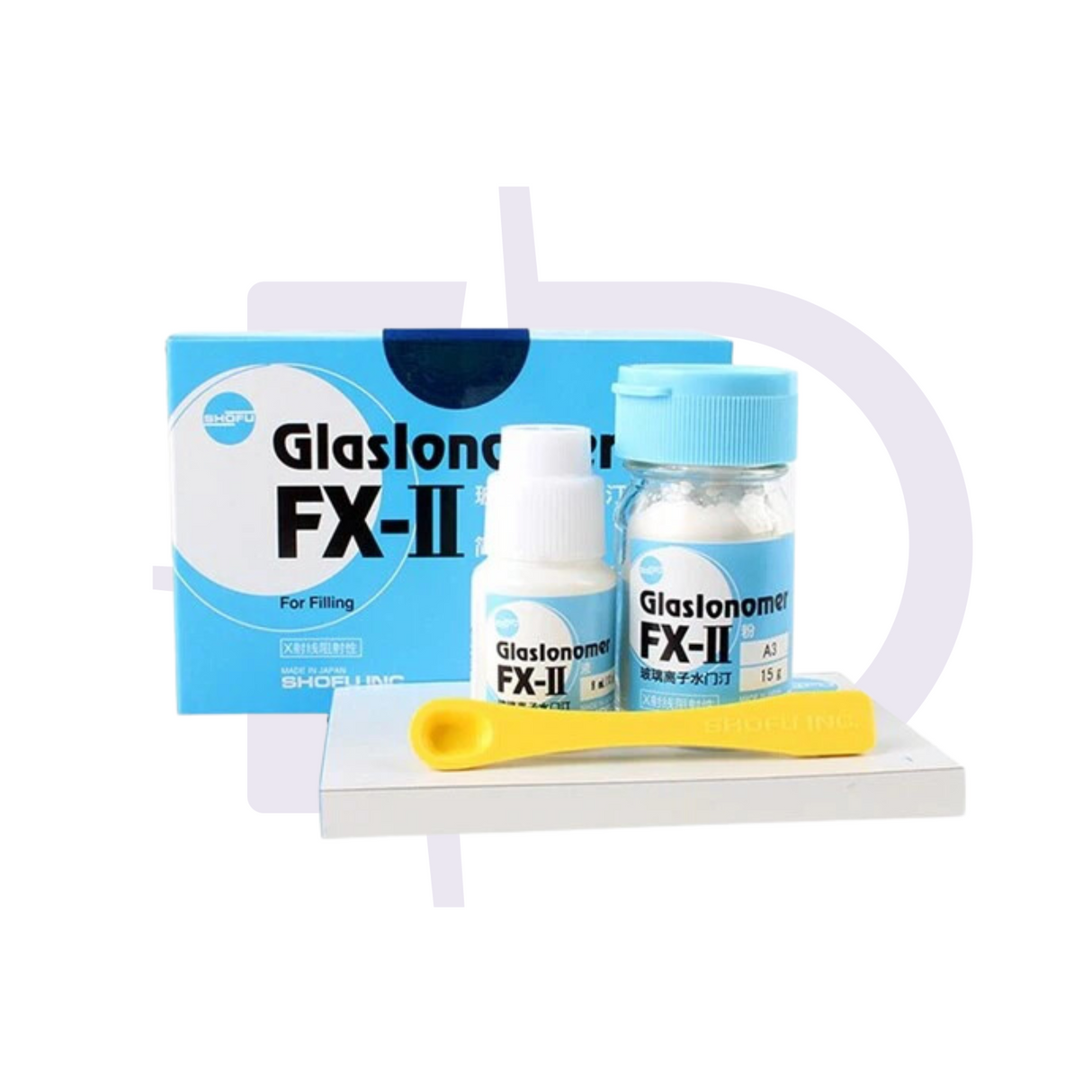 FX-II KITS A2 (15g/8ml) IONOMERO DE VIDRIO PARA RECONSTRUCCION - SHOFU