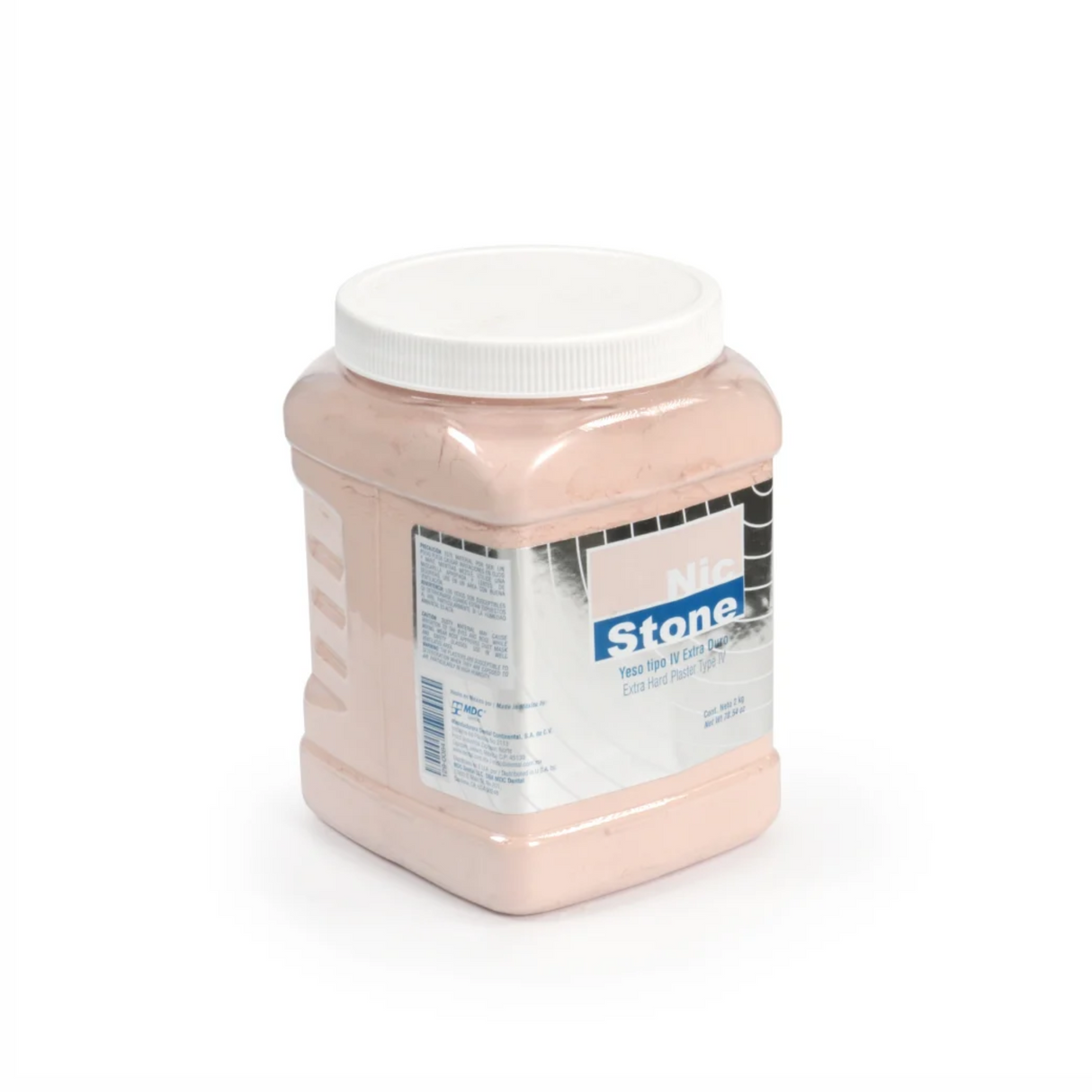 Yeso Rosa NicStone Fraguado Normal Tipo IV – Bote de 2 kg