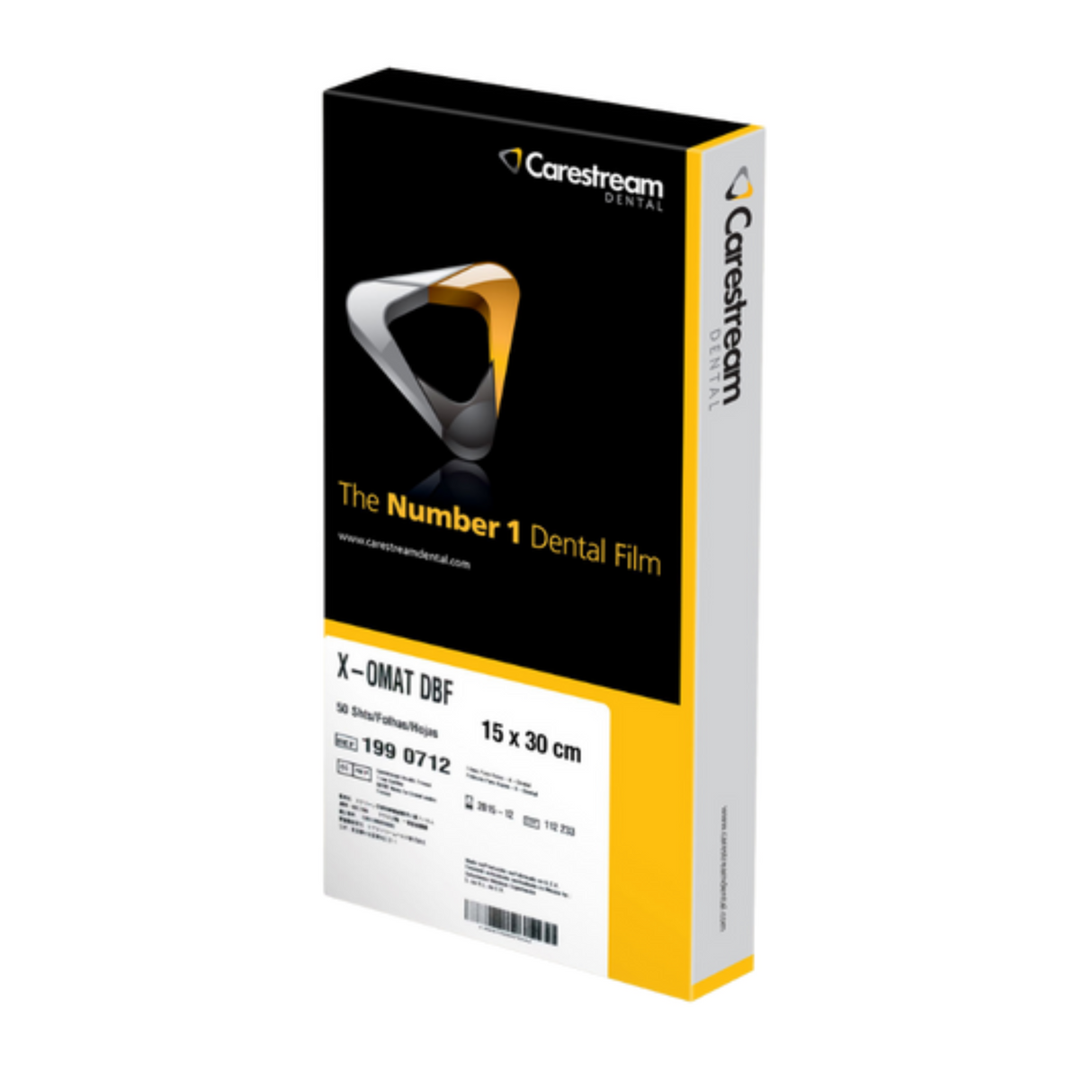 RX Panorámica 15×30 cm – Carestream (50 Películas)