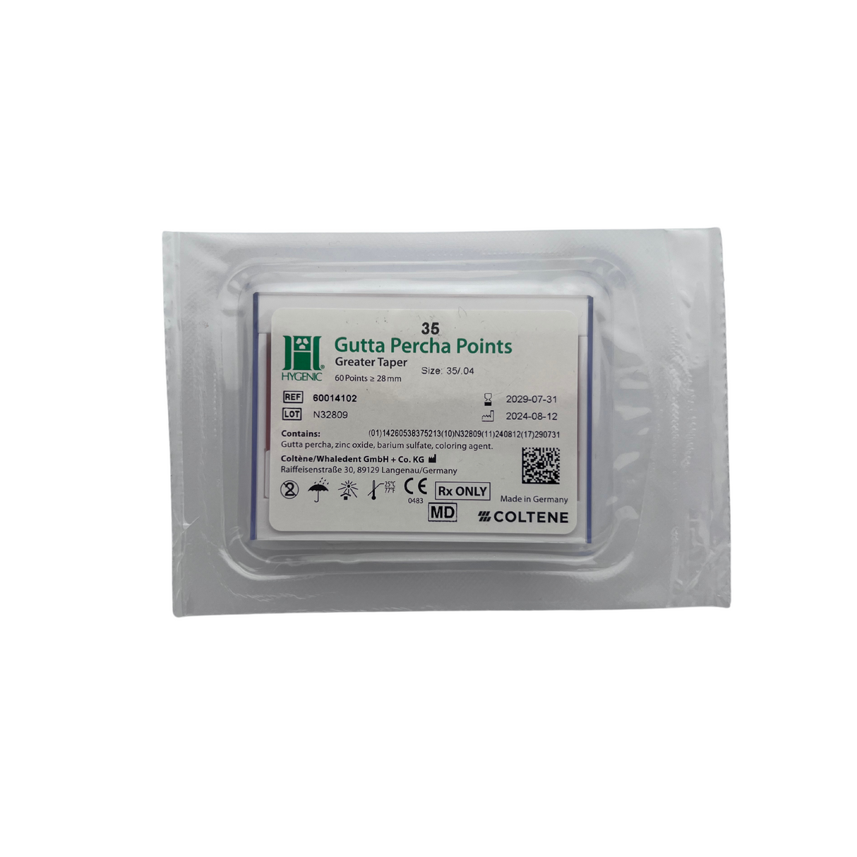 Punta de Gutta-Percha GT 0.4 - Coltene/Hygenic