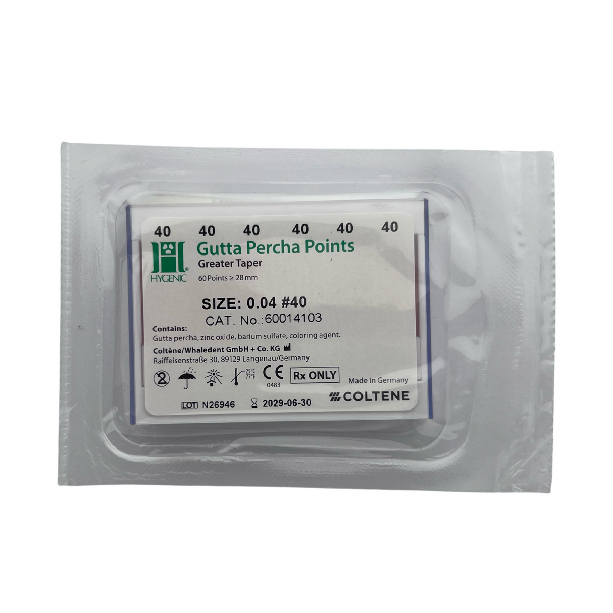 Punta de Gutta-Percha GT 0.4 - Coltene/Hygenic