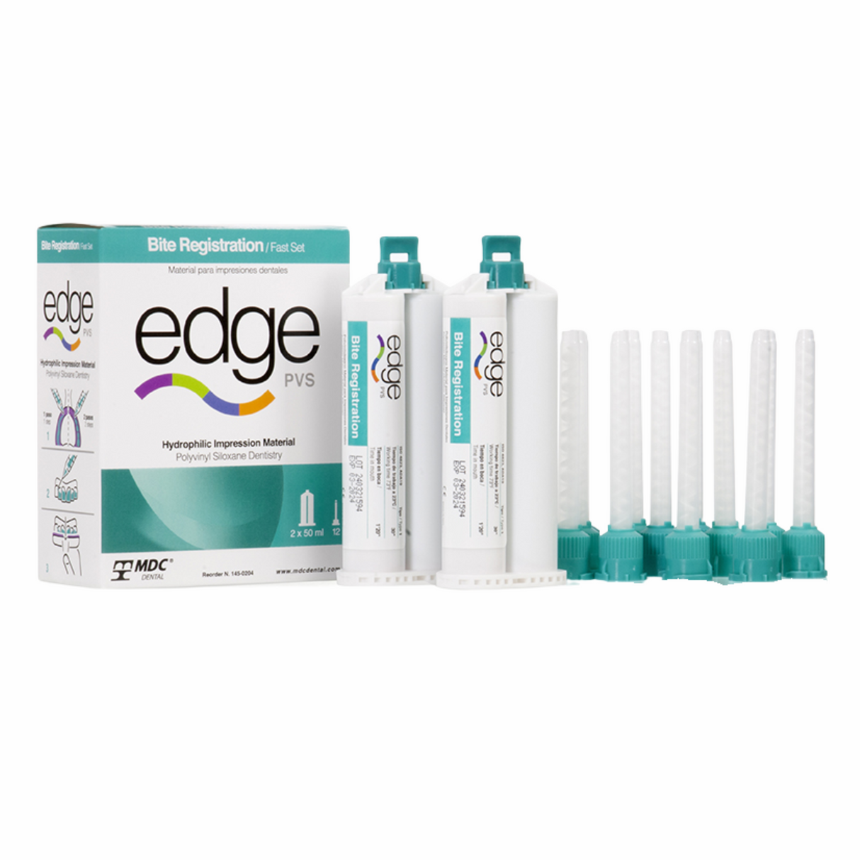Silicón Dental por Adición Edge Bite Register Tipo 1 – 2 x 50 ml