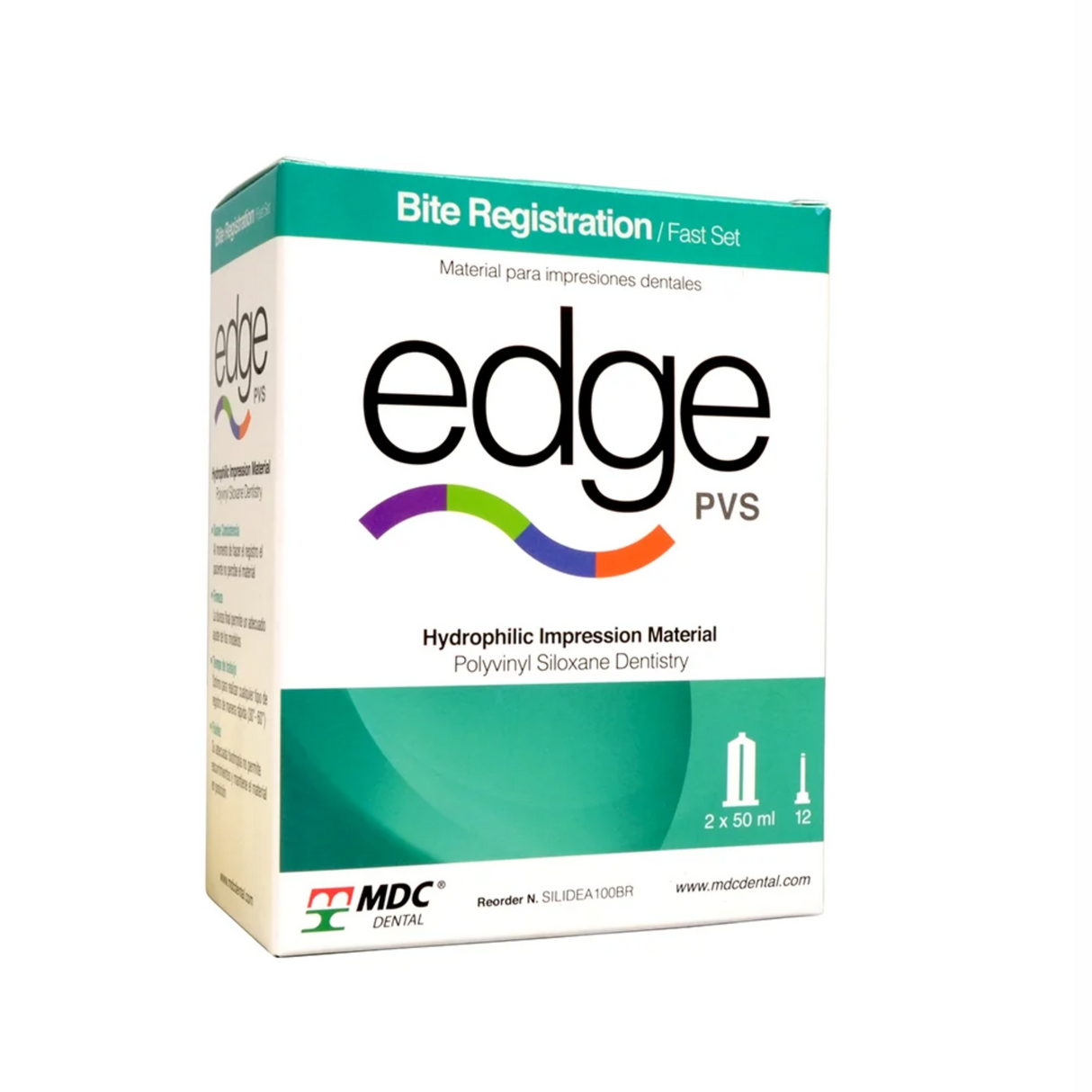 Silicón Dental por Adición Edge Bite Register Tipo 1 – 2 x 50 ml