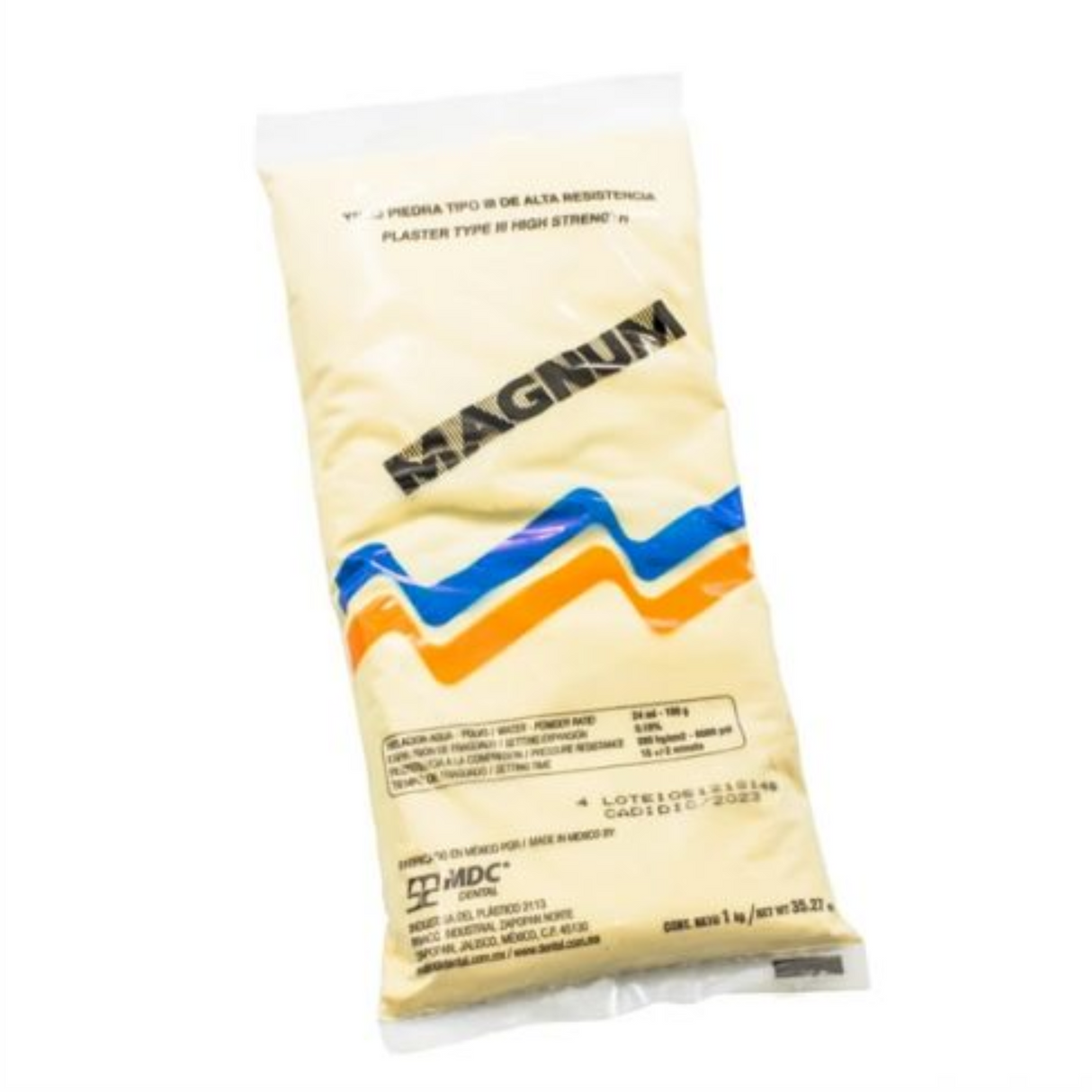 Yeso Magnum Normal Ocre 1 kg – Yeso Piedra Tipo III de Alta Resistencia