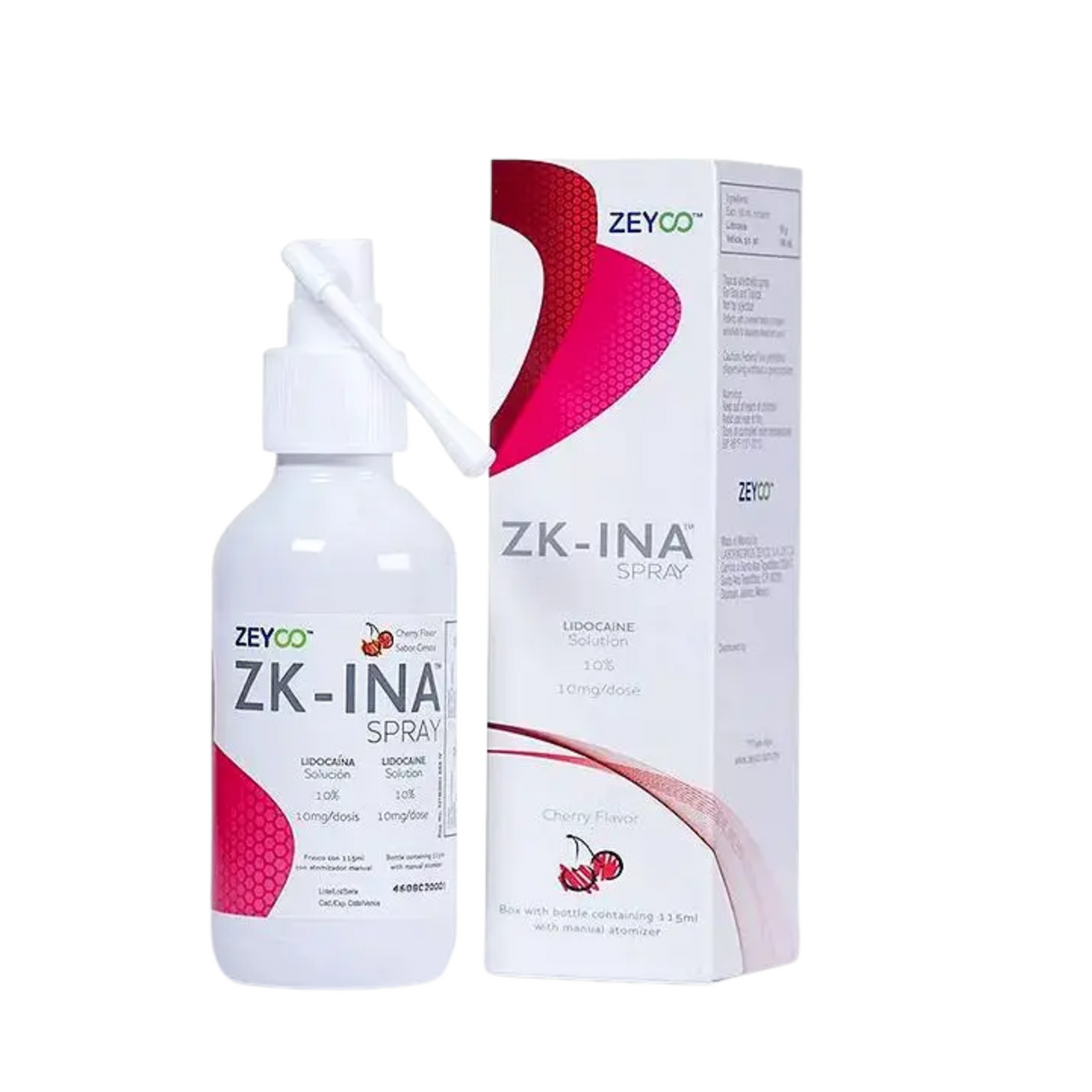 ZK-INA Lidocaína 10% Spray Zeyco