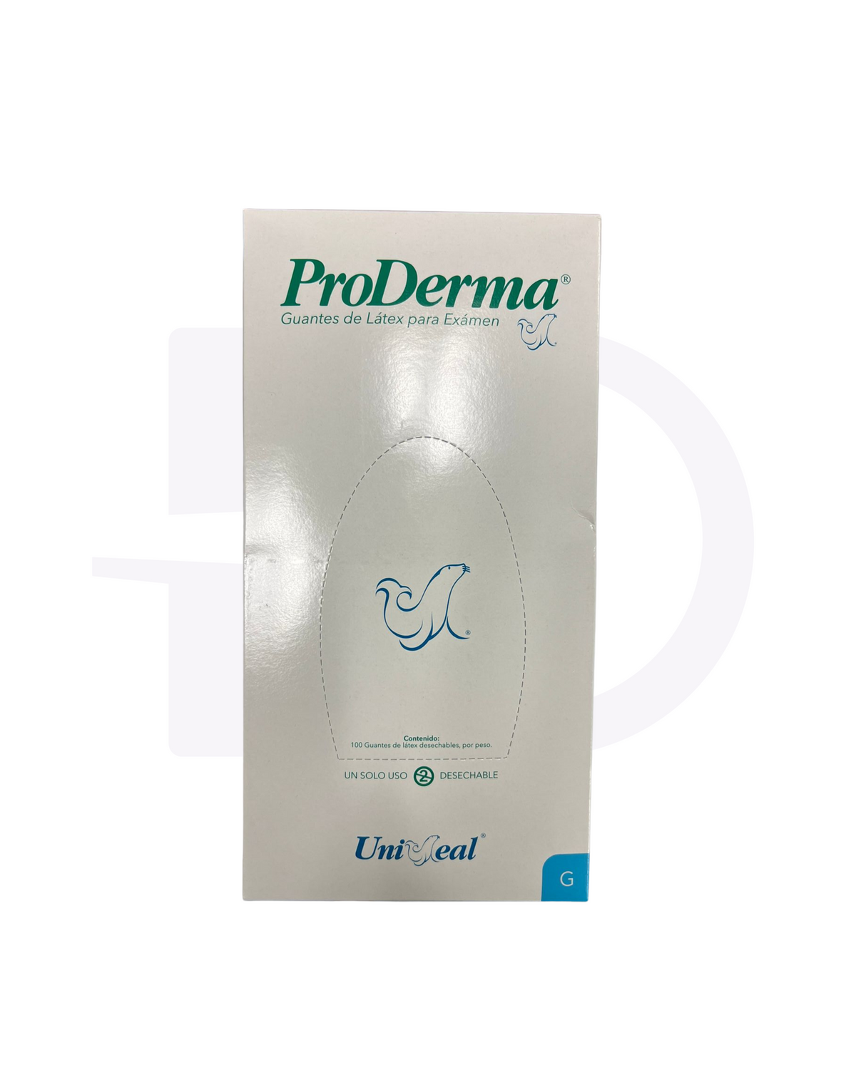 Guantes Proderma de Látex Bajo en Polvo - 100 piezas por Caja