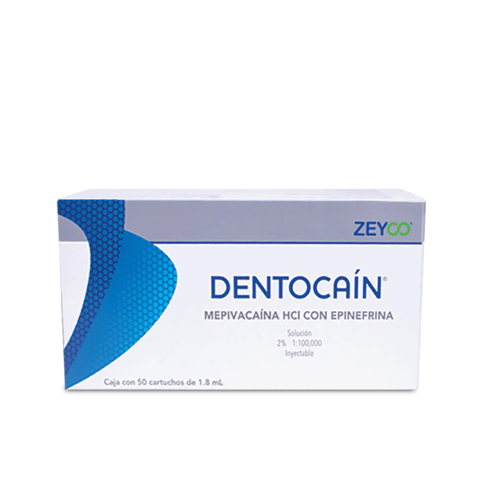 Dentocaina 2% Vidrio Anestesia Con 50 Cartuchos