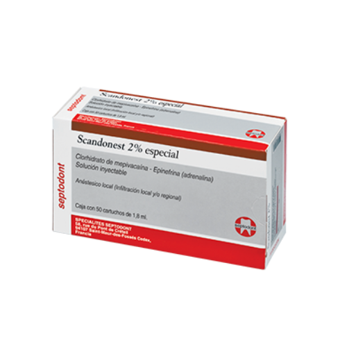 ANESTESIA SCANDONEST 2% C/VASO SEPTODONT