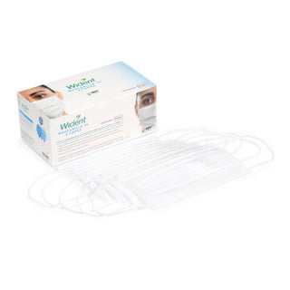 CUBREBOCAS WIDENT TRES CAPAS BLANCO CAJA 50 PZAS
