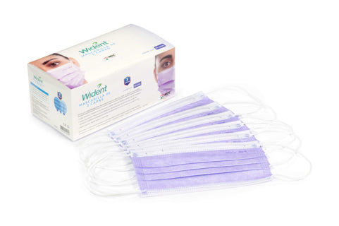 Cubrebocas Wident 3 Capas Lila – Caja con 50