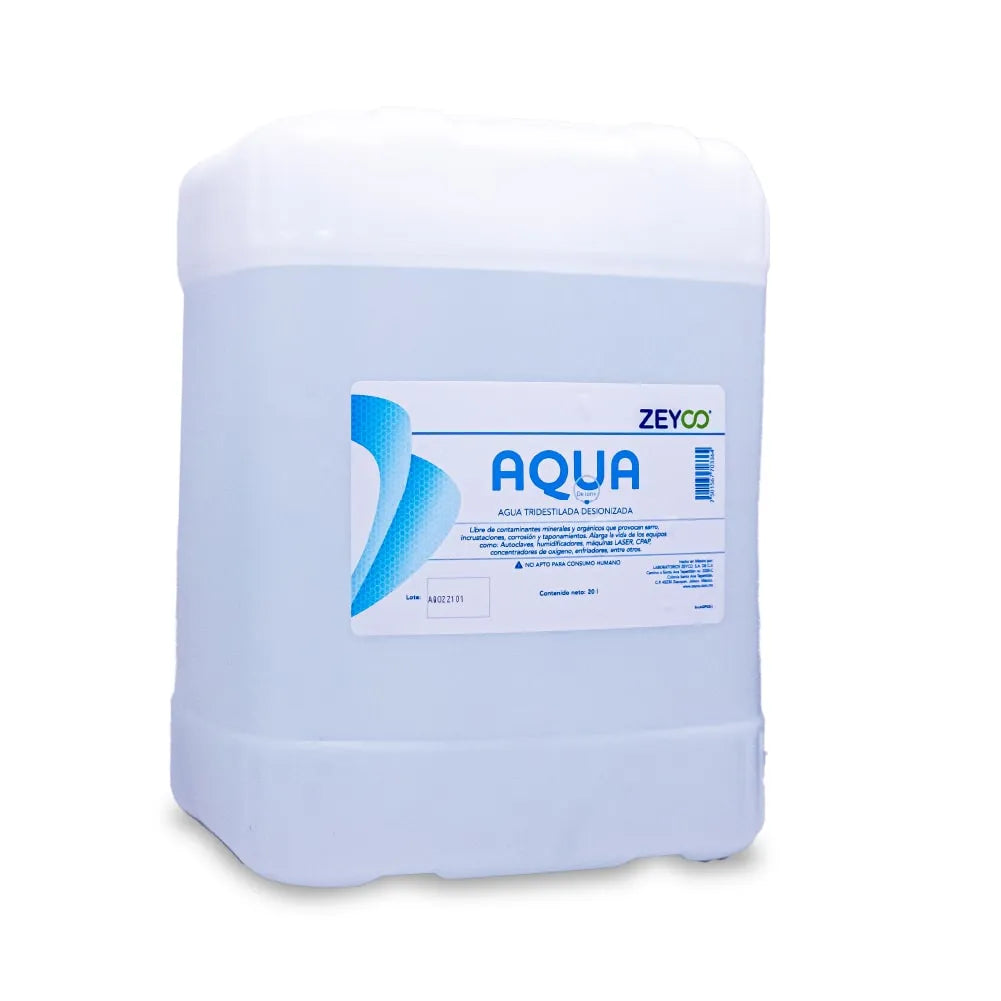 AGUA TRIDESTILADA DESIONIZADA - ZEYCO
