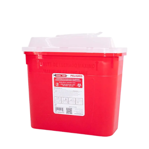 BOTE ROJO RECOLECTOR DE 4 LTS