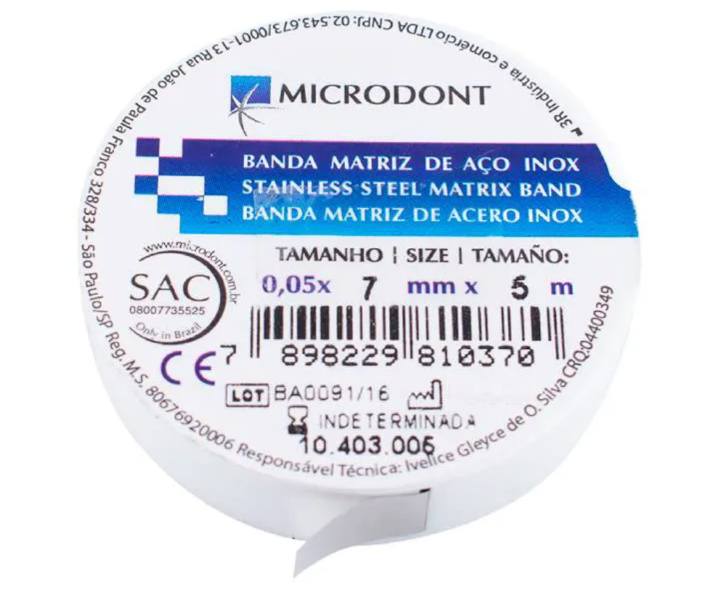BANDA MATRIZ ROLLO 5 M. .05 X 7 MM