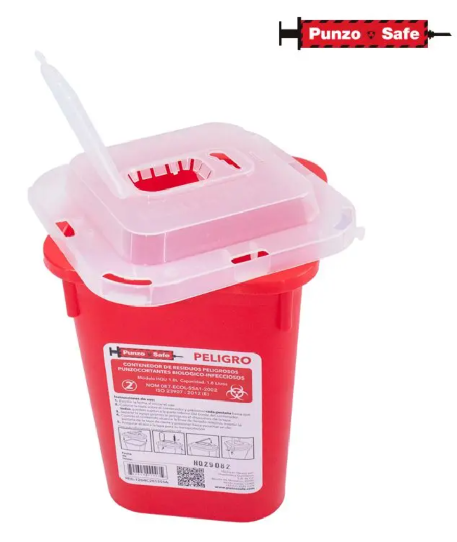 Recolector Bote Rojo 1.8 L
