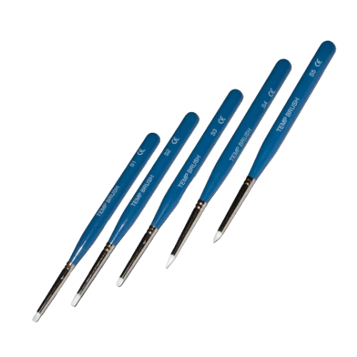 KIT DE 5 PINCELES PUNTA BLANCA DE SILICON