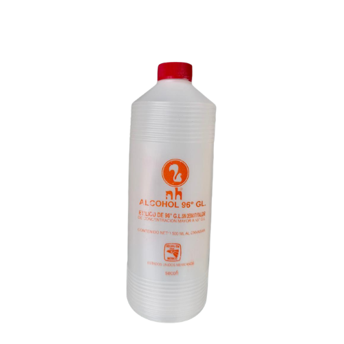 ALCOHOL DE CAÑA ETÍLICO  1/2 LITRO